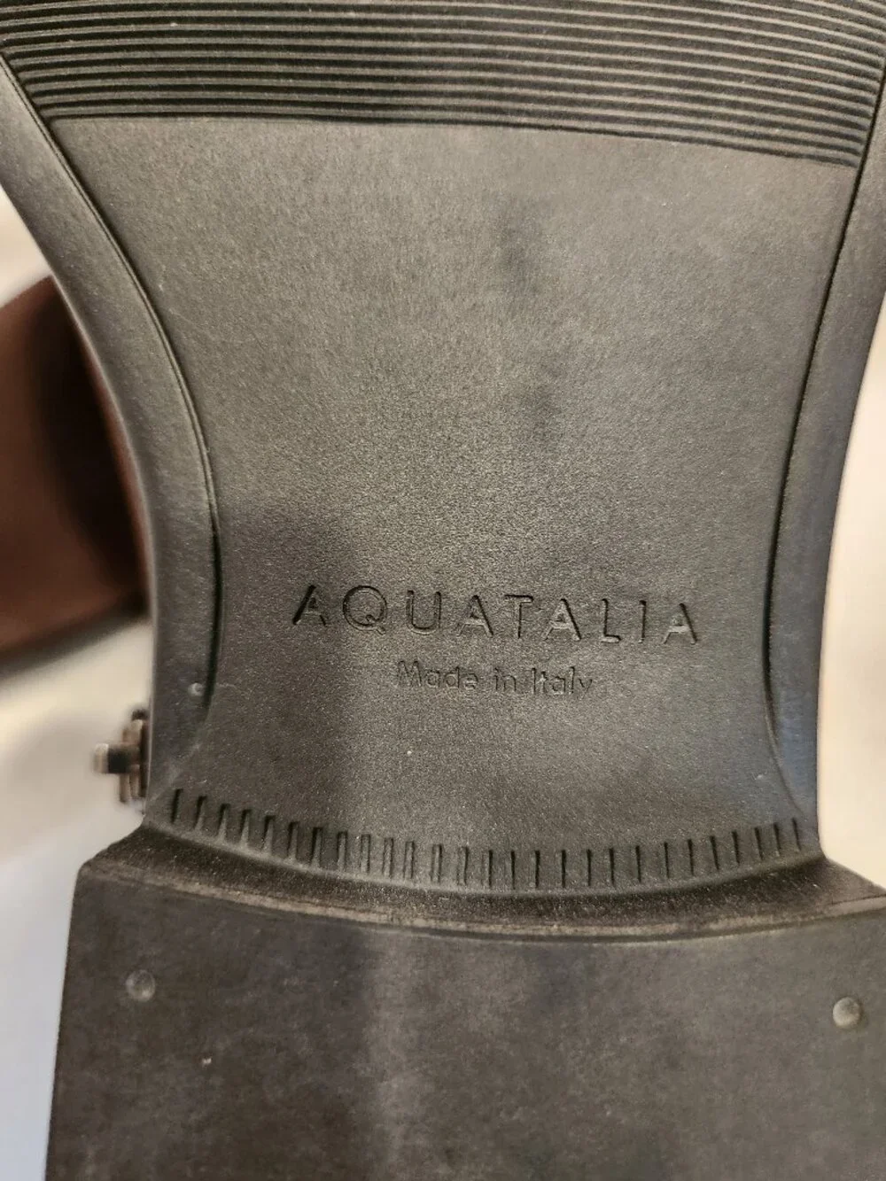 Aquatalia Daniel Dark Brown Weatherproof Suede Zip Ankle Boots 10 New